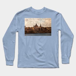 Valletta in morning sunshine Long Sleeve T-Shirt